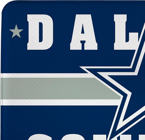 NFL Dallas Cowboys Indoor Entrance Mat, 30"x18" Anti-Fatigue Kitchen Mats and Rugs, Non Slip Backing, PVC Waterproof Ergonomic Comfort Mat for Entryway, Kitchen, Man Cave, Office, Sink, Laundry in Saudi Arabia