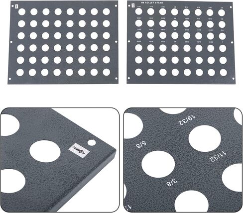 findmall 48-Slot R8 Collet Rack Holds 48 R8 Collets, Arbors, End Mill Adapters in Saudi Arabia