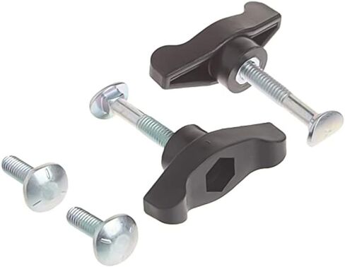 T-Handle Bolt Replacement Kit with Black Handles and Silver Bolts for Maxpower 339067 689-00600 and Compatible for Part Numbers 106-4161 92-2260 38581 38582 Fits Lawn Mowers Snow Throwers in Kuwait