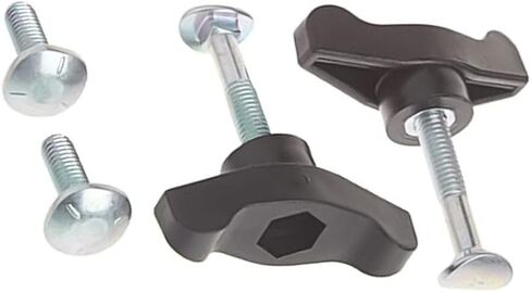 T-Handle Bolt Replacement Kit with Black Handles and Silver Bolts for Maxpower 339067 689-00600 and Compatible for Part Numbers 106-4161 92-2260 38581 38582 Fits Lawn Mowers Snow Throwers in Kuwait