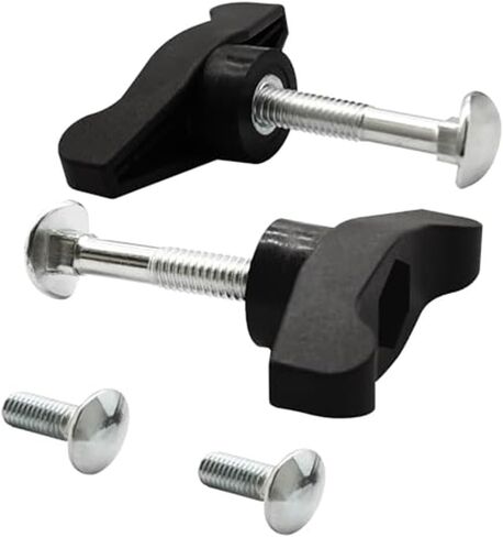 T-Handle Bolt Replacement Kit with Black Handles and Silver Bolts for Maxpower 339067 689-00600 and Compatible for Part Numbers 106-4161 92-2260 38581 38582 Fits Lawn Mowers Snow Throwers in Kuwait
