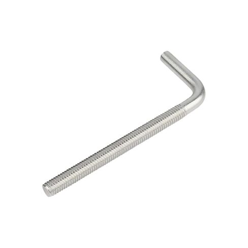 L-Shaped Right Angle Bolt, 304 Stainless Steel L Shape Foundation Bolt, Long Square Bend Screw, M4, M5, M6, Long Square Bend (M5*80) in Saudi Arabia