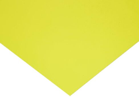 PVC (Polyvinyl Chloride) Shim Stock, Flat Sheet, Yellow, 0.020" Thickness, 5" Width, 20" Length (Pack of 10) in Saudi Arabia