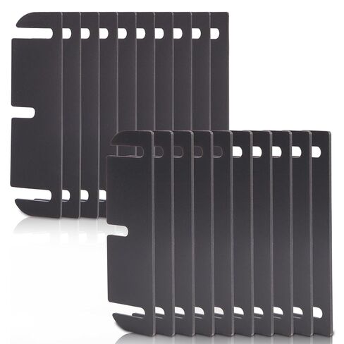 3.5 Inch Door Hinge Shims Assortment Kit, Plastic Hinge Spacers for Precise Door Alignment, Fix Large Gaps & Minor Sticking (10, 3.5in - 0.060-inch Thick*10-0.03-inch Thin*10) in Kuwait