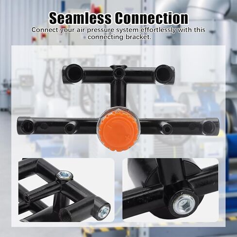 Air Compressor Manifold, Aluminum Alloy Air Compressor Parts, All-in-One Adjustable Bracket for Pressure Regulator Valve Accessory Switch in Saudi Arabia