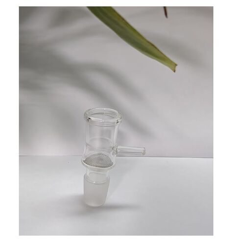 Laboratory Glass Filter Funnel with Mesh Screen, 78mm Borosilicate Glass, 18mm Joint, 10 Filter Sheets Included in Saudi Arabia