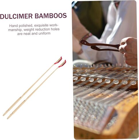 2 قطعة رأس الأبنوس Yangqin شرائط الخيزران ملحقات السنطور المرنة للآلات الموسيقية المتوافقة مع التقليدية Yangqin in Kuwait