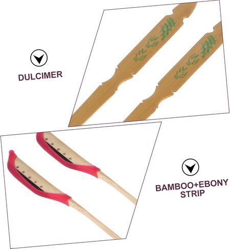 2 قطعة رأس الأبنوس Yangqin شرائط الخيزران ملحقات السنطور المرنة للآلات الموسيقية المتوافقة مع التقليدية Yangqin in Kuwait