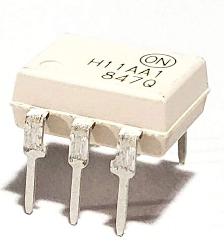 H11AA1M H11AA1 DIP-6 Through Hole AC Input Phototransistor Base DC Output Optocoupler 6-Pin Breadboard-Friendly IC (Pack of 5) in Saudi Arabia