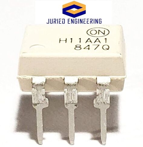 H11AA1M H11AA1 DIP-6 Through Hole AC Input Phototransistor Base DC Output Optocoupler 6-Pin Breadboard-Friendly IC (Pack of 5) in Saudi Arabia