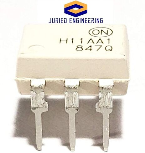H11AA1M H11AA1 DIP-6 Through Hole AC Input Phototransistor Base DC Output Optocoupler 6-Pin Breadboard-Friendly IC (Pack of 5) in Saudi Arabia