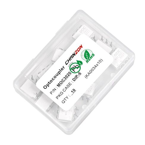 Chanzon 10pcs MOC3020 Optocoupler DIP Installation DIP-6 Optocouple Compatible with MOC3020M Optical Isolator in Saudi Arabia