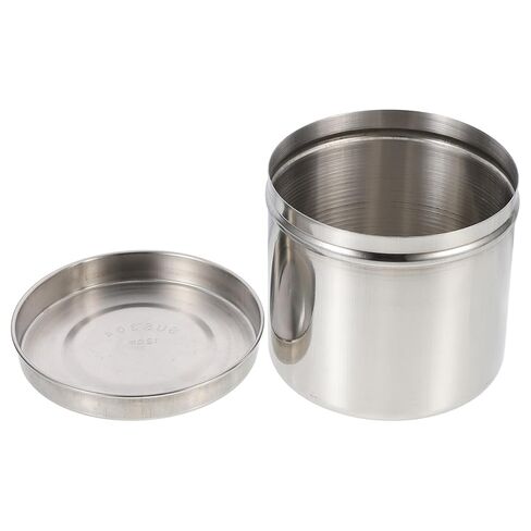 Balacoo 12cm 304 Stainless Steel Unguent Jar with Lid, Iodine-Resistant Dressing Storage Container for Gauze and Cotton Balls, Thickened Professional Sundry Vessel in Saudi Arabia