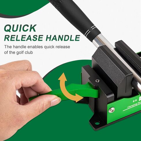 مجموعة أدوات إعادة الإمساك بنادي الجولف، مشبك ملزمة من الألومنيوم مع فك سريع، حامل مطاطي للمكاوي والسائقين، أداة إزالة مقبض عمود ورشة العمل المنزلية in Kuwait