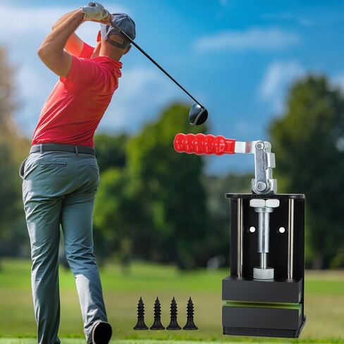 مشبك ملزمة نادي الجولف لإعادة الإمساك - ملزمة ألومنيوم شديدة التحمل مع فك غير قابل للانزلاق - يناسب جميع أعمدة الجرافيت والفولاذ in Kuwait