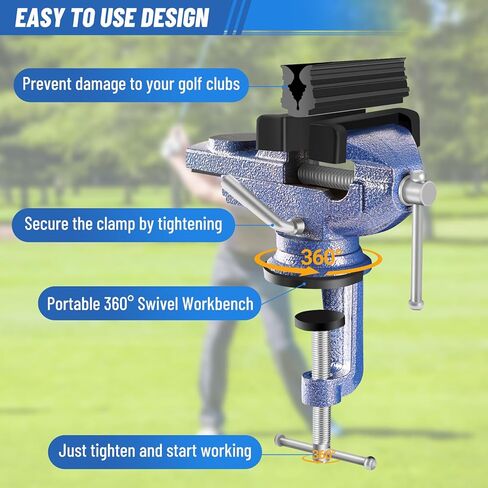 ملزمة نادي الجولف لإعادة الإمساك - مجموعة أدوات إعادة الإمساك المحمولة لنادي الجولف، طقم قبضة الجولف مع مشبك مطاطي، وأشرطة، وسكين خطاف، وقفازات وحقيبة تخزين in Kuwait