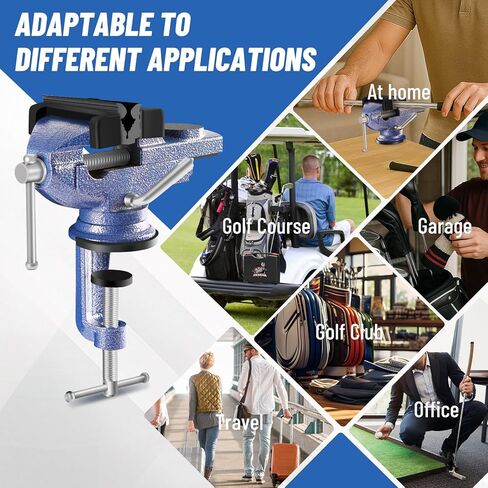 ملزمة نادي الجولف لإعادة الإمساك - مجموعة أدوات إعادة الإمساك المحمولة لنادي الجولف، طقم قبضة الجولف مع مشبك مطاطي، وأشرطة، وسكين خطاف، وقفازات وحقيبة تخزين in Kuwait