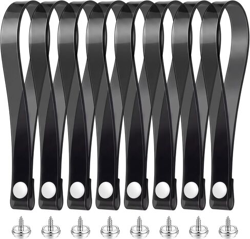 Pangda 8 Pcs Pontoon Boat Ladder Straps Rv Pocket Door Straps with Button Snaps 18.3inch Pontoon Boat Ladder Accessories for Marine, Camping Equipment Security, 4500lbs Breaking Strength(Clear) in Saudi Arabia