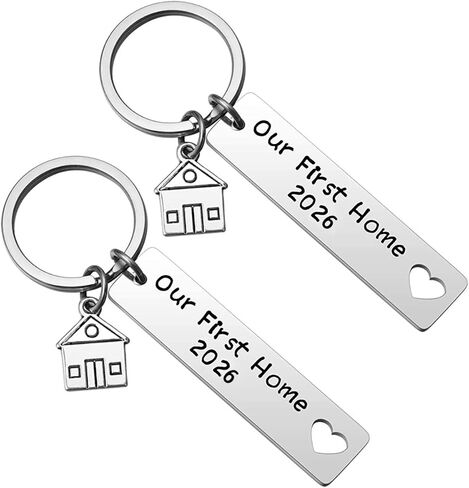 Our First Home Keychains 2022 Housewarming Gift New Home Gift House Keyrings in Kuwait