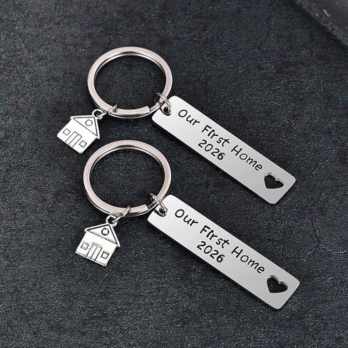 Our First Home Keychains 2022 Housewarming Gift New Home Gift House Keyrings in Kuwait