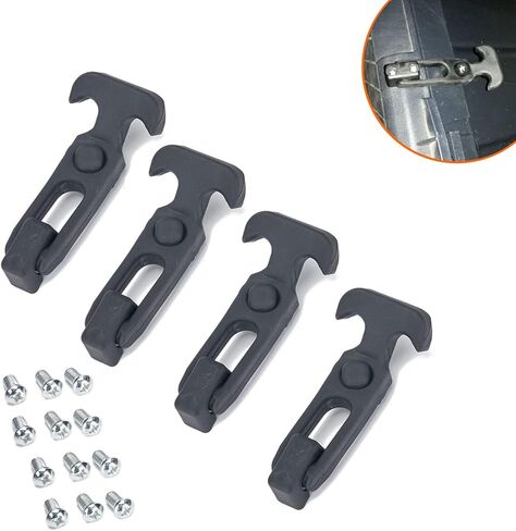 Elastic Shock Absorption Buckle T-Handle Hasp Draw for Latch with Brackets Rubber Hood Catch for Tool Box Vehicle Engine Flexible Latches T-Handle Latches with Brackets for Tool Box Vehicle Engine in Kuwait
