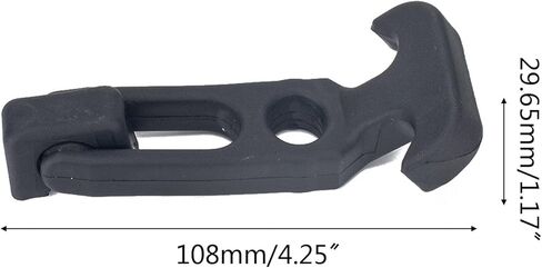 Elastic Shock Absorption Buckle T-Handle Hasp Draw for Latch with Brackets Rubber Hood Catch for Tool Box Vehicle Engine Flexible Latches T-Handle Latches with Brackets for Tool Box Vehicle Engine in Kuwait
