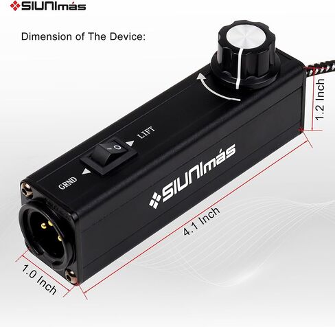 Pro 01A AUX to XLR 3Pin Noise Isolation Direct Box with Volume Controller and Grounding Switch Build-in Nylon Braided Cord Length 3.5ft Quality Durable 3.5mm AUX Plug (Pro 01A AUX-XLR) in Kuwait