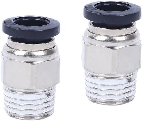 3Pcs Middle End Black Copper Hose Air Pipe Pneumatic Quick Connector PC8-02 Straight Pneumatic Connector Quick Plug Connector 6mm(BlackPC8-02) in Saudi Arabia