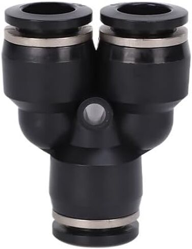 2Pcs Pneumatic Quick Connector Accessories Y-Type Three-Way Black Pump Diverter Air Pipe Quick Plug Py4/8/10/12/14/16(BlackPY12) in Saudi Arabia