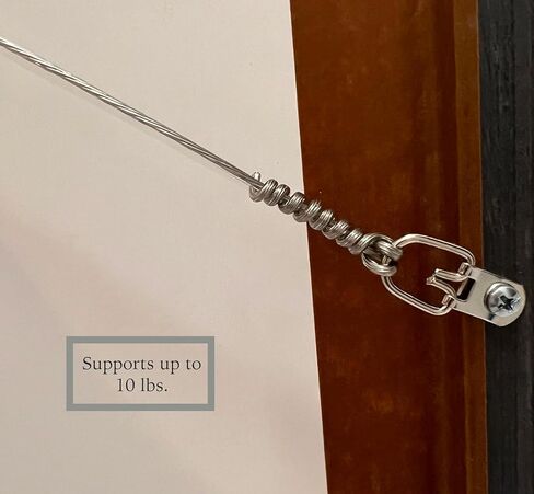 D-Ring Picture Hangers with Screws – 100 Pack One Hole Narrow Strap Hangers for Picture Frames, Photos, Wall Decor, and Paintings – 10 lb Capacity in Kuwait