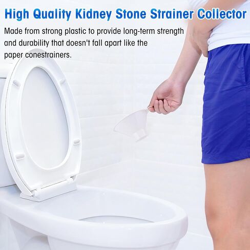 5 Pack Calculi Strainer Kidney Stone Collector Funnel with Mesh Screen Filters for Urine Calculi Strainer and Pee for Analysis Testing in Kuwait