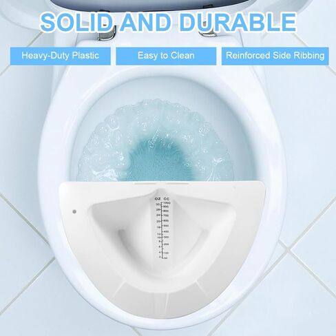 6 قطع من قبعات البول المتدرجة لجامع العينات للمراحيض، تناسب المراحيض والكومودات، 32oz/1000cc، مجموعة عينات البراز القيء، قابلة لإعادة الاستخدام in Kuwait