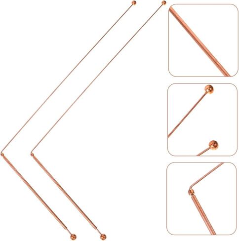 2pcs Copper Cave Stick Dowsing Rods Flexible Rotation for Divining Tools and Water Dowsing in Saudi Arabia