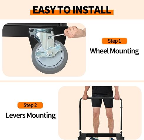 Steel Panel Truck Drywall Cart Dolly 1500 LBS Capacity Heavy Duty with 4 Swivel Wheels for Handling Wall Panel, Lumber in Kuwait