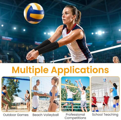 1 Pair Arm Sleeves Volleyball, Elbow Pads Volleyball, Forearm Compression Sleeve Non-Slip Sports Training Arm Protector for Girls Women Men in Saudi Arabia