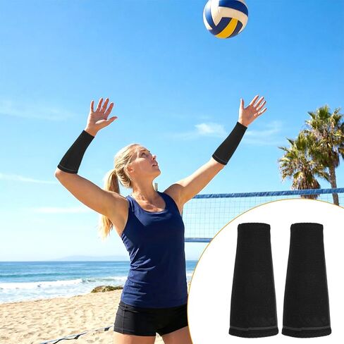 1 Pair Arm Sleeves Volleyball, Elbow Pads Volleyball, Forearm Compression Sleeve Non-Slip Sports Training Arm Protector for Girls Women Men in Saudi Arabia