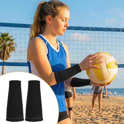 1 Pair Arm Sleeves Volleyball, Elbow Pads Volleyball, Forearm Compression Sleeve Non-Slip Sports Training Arm Protector for Girls Women Men in Saudi Arabia