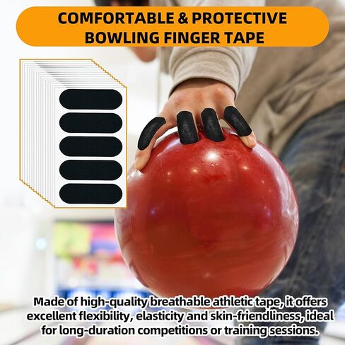 TonGass Bowling Basic Protective Kit with 120 PCS Thumbs Tapes, Right Hand Thumb Saver Protector and Pair of Bowling Shoe Sliders, Bowlings Accessories for Practice and League Play in Saudi Arabia