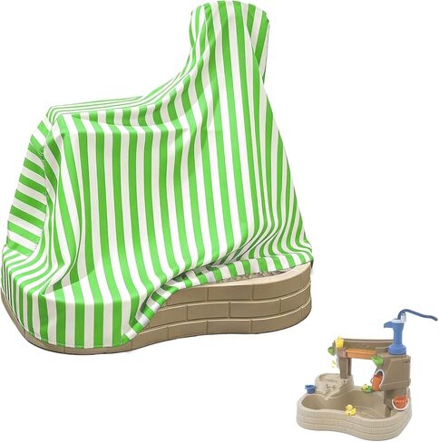 Kids Water Sensory Table Pool Cover, Heavy-Duty Waterproof Dust Proof Anti-UV Water Table Cover, Suitable for Splash Discovery Pond (Beige) in Kuwait