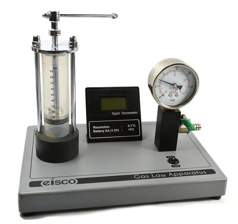Eisco - Boyle's Law Apparatus for Visual Study of Air Pressure and Gas Volume with Manometer & Metal Base in Saudi Arabia