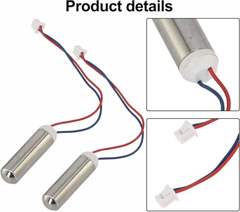2pcs DC 0.5-3.7V Coreless Vibration Motors 18000rpm 7x25mm Metal with 60mm Wire for DIY Massager Electric Toothbrush and Small Electronic Reliable Easy Maintain for Hobbyists Engineers in Kuwait