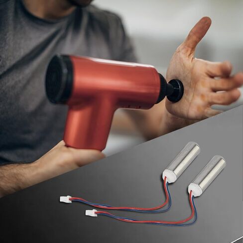 2pcs DC 0.5-3.7V Coreless Vibration Motors 18000rpm 7x25mm Metal with 60mm Wire for DIY Massager Electric Toothbrush and Small Electronic Reliable Easy Maintain for Hobbyists Engineers in Kuwait