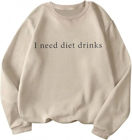 Soly Hux Crew Neck Neck Long Long Pullover Sweatshirts Letter Graphic قمم القميص فضفاضة in Saudi Arabia