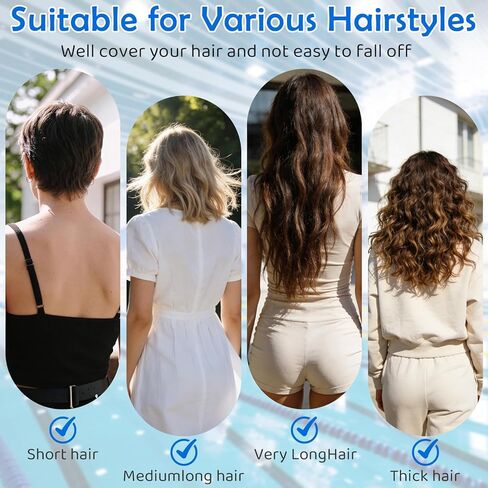 Swim Cap for Women Adult, Silicone Swimming Cap for Long Hair, Waterproof Swim Hats to Keep Hair Dry in Saudi Arabia