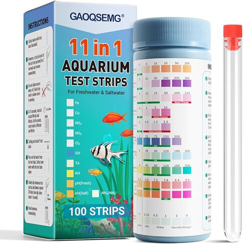 9 في 1 في 1 مجموعة من حوض السمك ، 100 شرائح اختبار المياه المائية ، ومركبة أسماك المياه المالحة ومراكز بركة سريعة واختبار للأسفاز ، صلابة ، الكلور ، نتريت ، وأكثر من ذلك in Kuwait