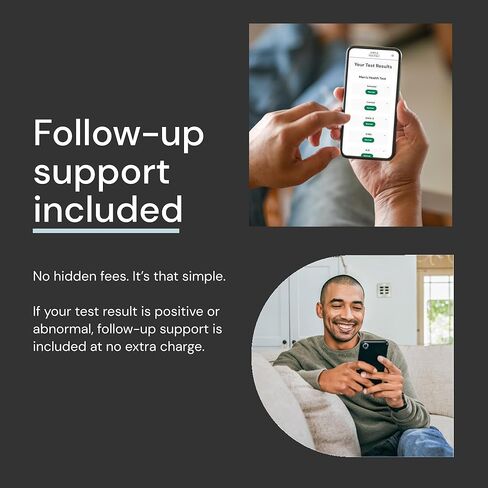 Simple HealthKit At-Home Men’s Health Test - Comprehensive Hormone & Protein Panel for Males - General Wellness Testing Sample Collection Kit - Fast Lab Results in Saudi Arabia