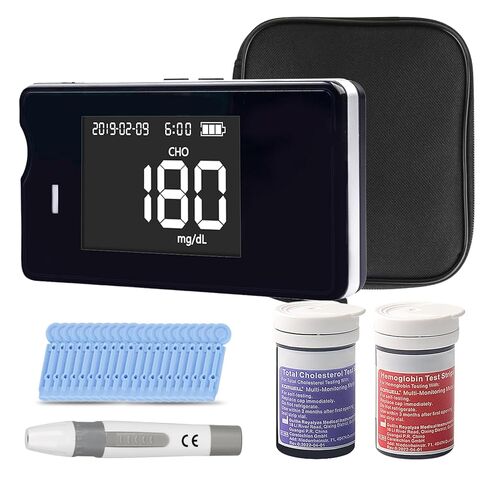 جهاز قياس الهيموجلوبين مع 25 شريط اختبار الهيموجلوبين، مجموعة اختبار الهيموجلوبين للاستخدام المنزلي، مجموعات اختبار الهيموجلوبين، سهلة الاستخدام in Kuwait