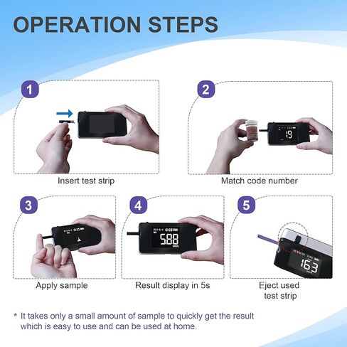 جهاز قياس الهيموجلوبين مع 25 شريط اختبار الهيموجلوبين، مجموعة اختبار الهيموجلوبين للاستخدام المنزلي، مجموعات اختبار الهيموجلوبين، سهلة الاستخدام in Kuwait