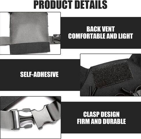 Kids Vest, Waterproof & Wear-Resistant Nylon Vest with Adjustable Belt One Size Airsoft Kids Costume with Hidden Pocket for Outdoor Hunting Training, Black, sports in Kuwait