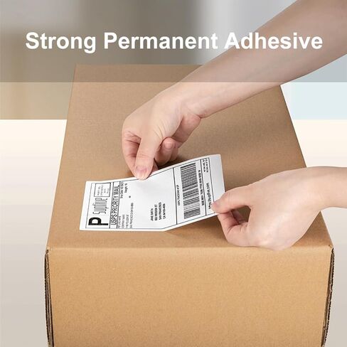 4x6 Thermal Labels, 500 Count Fanfold Shipping Label Printer Paper, Waterproof & Strong Adhesive Mailing Labels Compatible with Rollo/Zebra/Munbyn & More in Kuwait